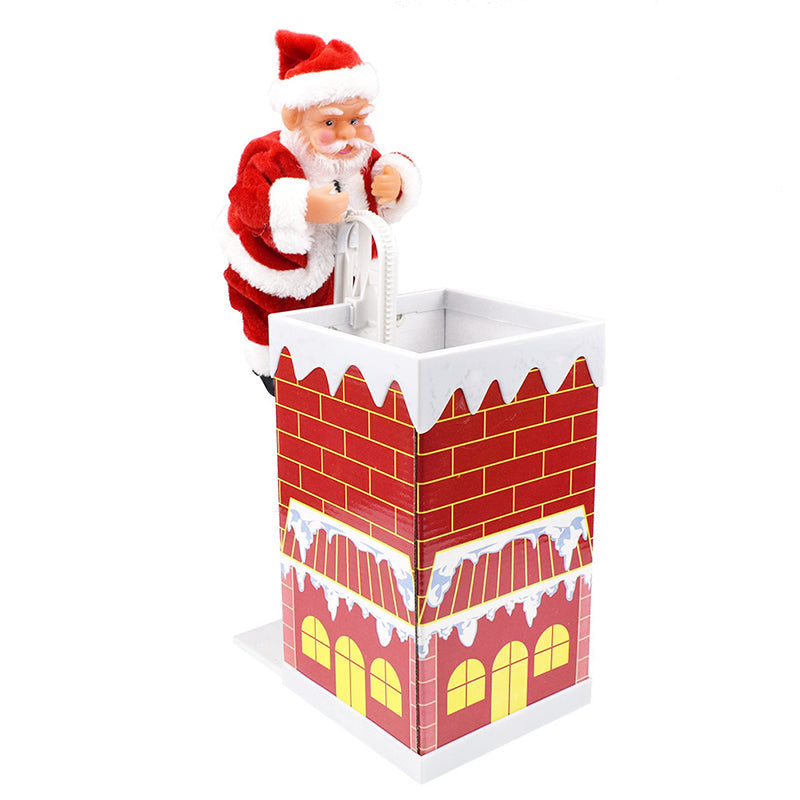 Electric Climbing Santa with Music in Four Versions