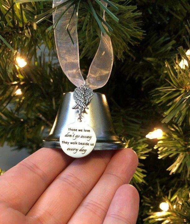 Christmas Ornaments Memorial Bell with Angel Wings in Four Styles