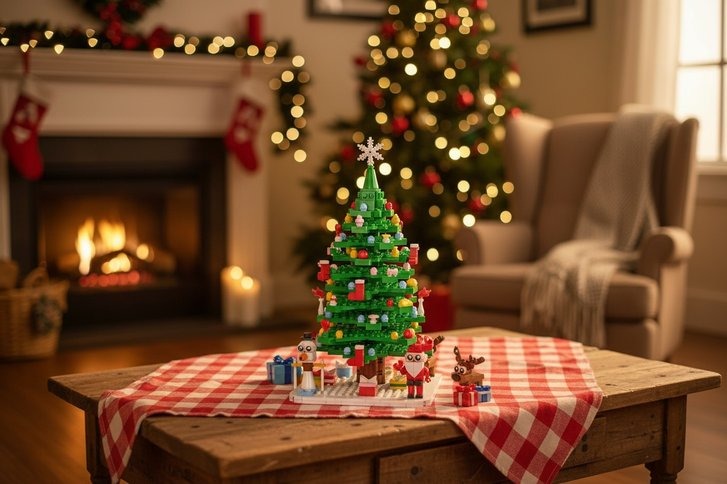 Advent Calendar Building Blocks in a 24 Grid Toy Set