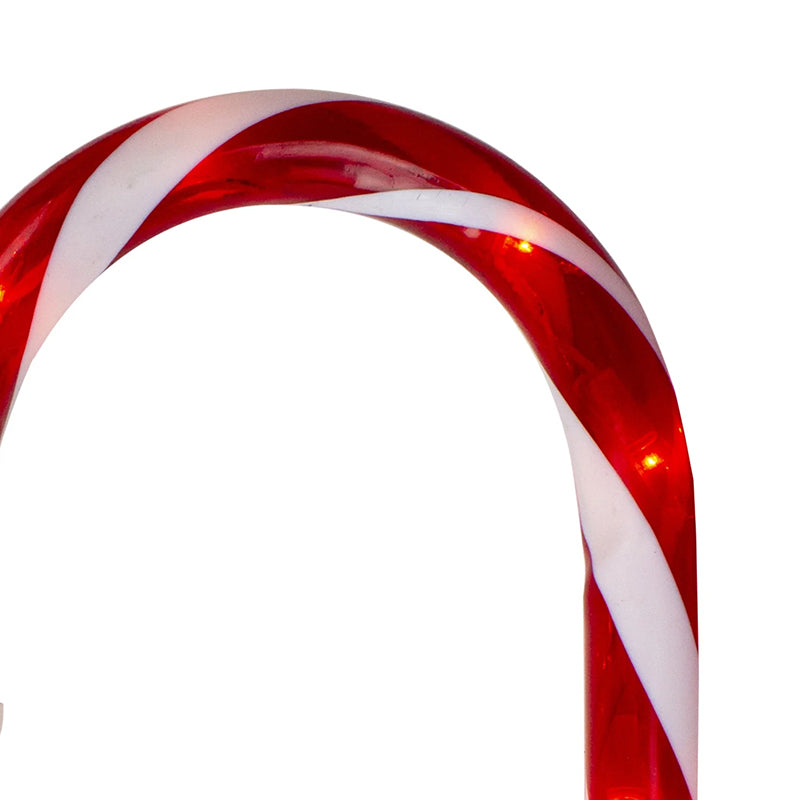 Christmas Decorations Candy Cane Stakes Solar in Two Sets