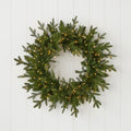 Christmas Wreath Pine 61 cm with 150 Warm White LEDs and 375 Branch Tips