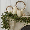 Holiday Decor Pine Garland 9 Foot with 300 Warm White LEDs