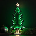 Christmas Lights Infinity Tree 25 Inch Acrylic with Dual Sided Star
