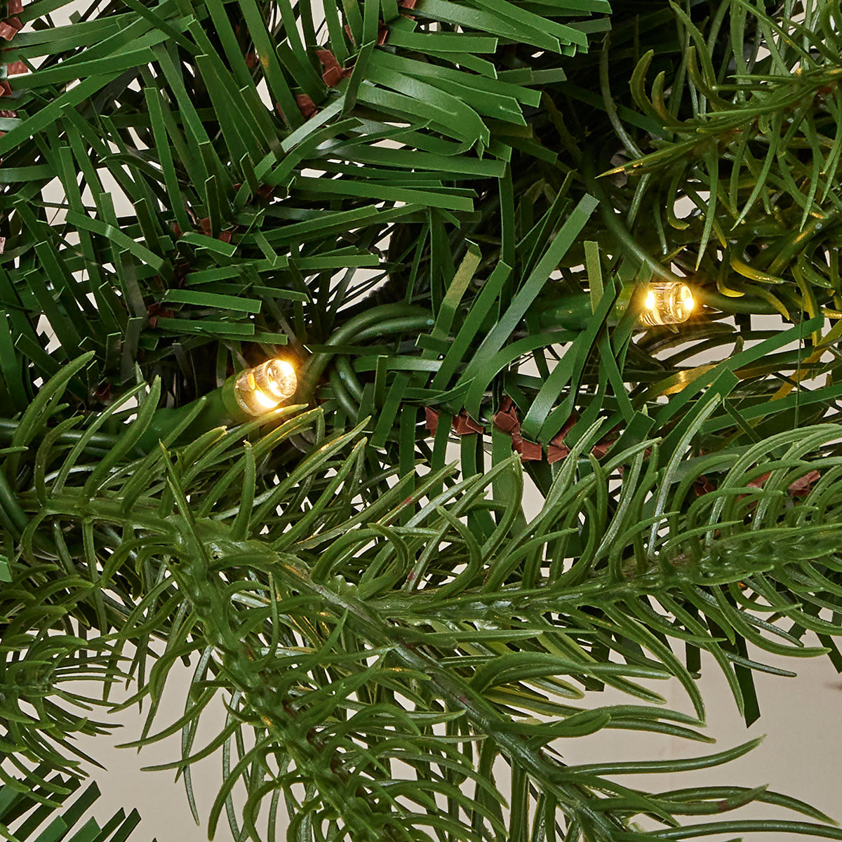 Holiday Decor Pine Garland 6 Foot Lit with a Remote