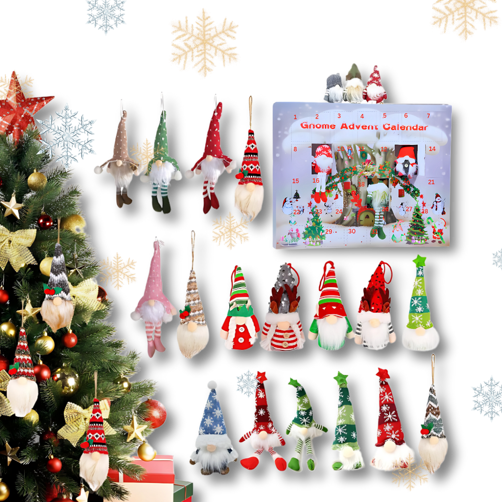 Advent Calendar Gnomes 31 Days for October or December