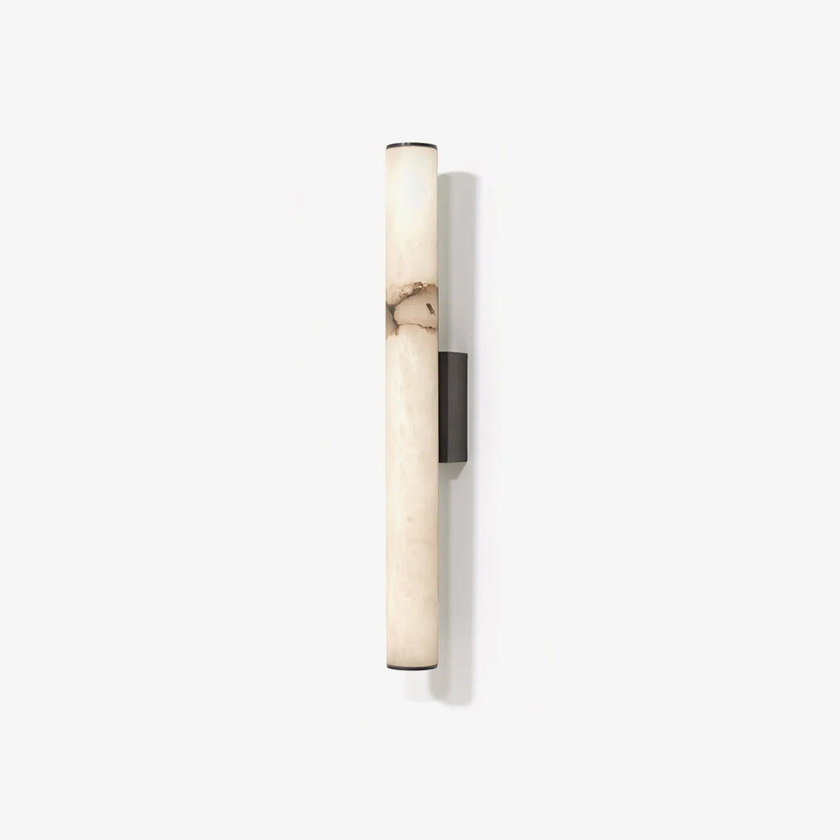Office Lamp Marble Effect Wall Light LED with Copper Detail for a Minimalist Study Desk
