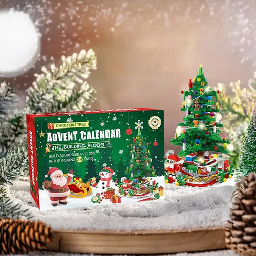 Advent Calendar Christmas Tree Shaped for Children Aged 3 to 6