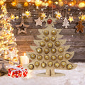 Advent Calendar Wooden Stand for Chocolates in Two Shapes