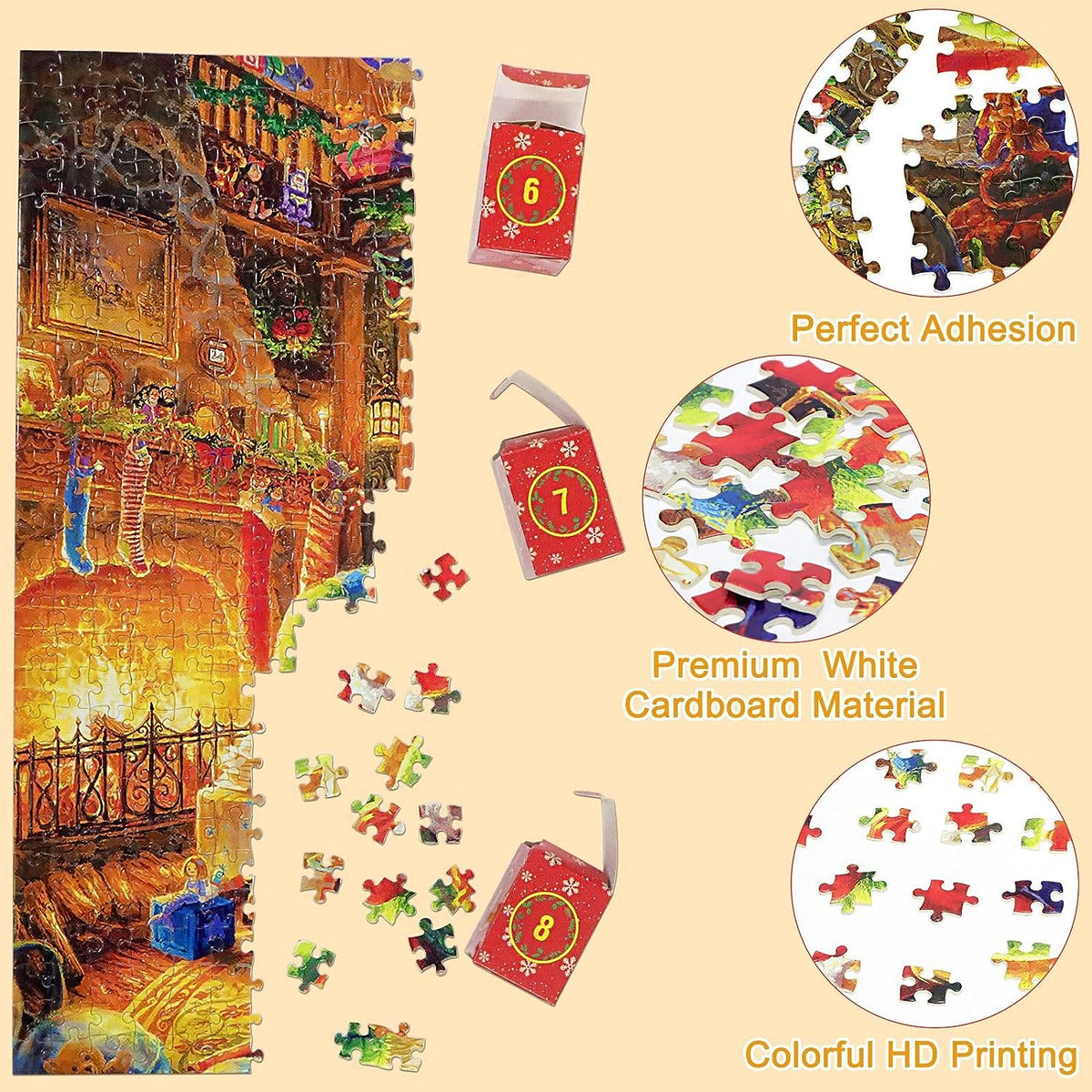 Advent Calendar Jigsaw 1008 Pieces to a 70 x 50 cm Picture