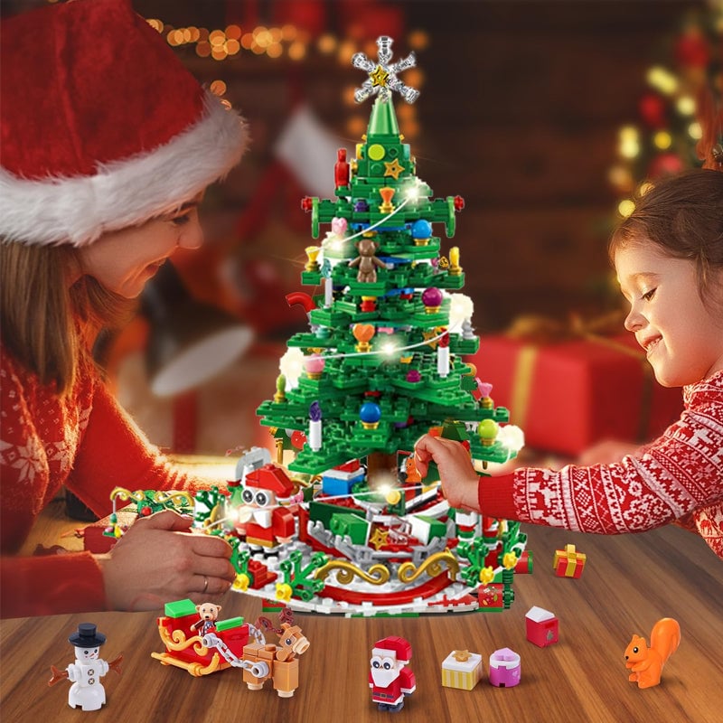 Advent Calendar Christmas Tree Shaped for Children Aged 3 to 6