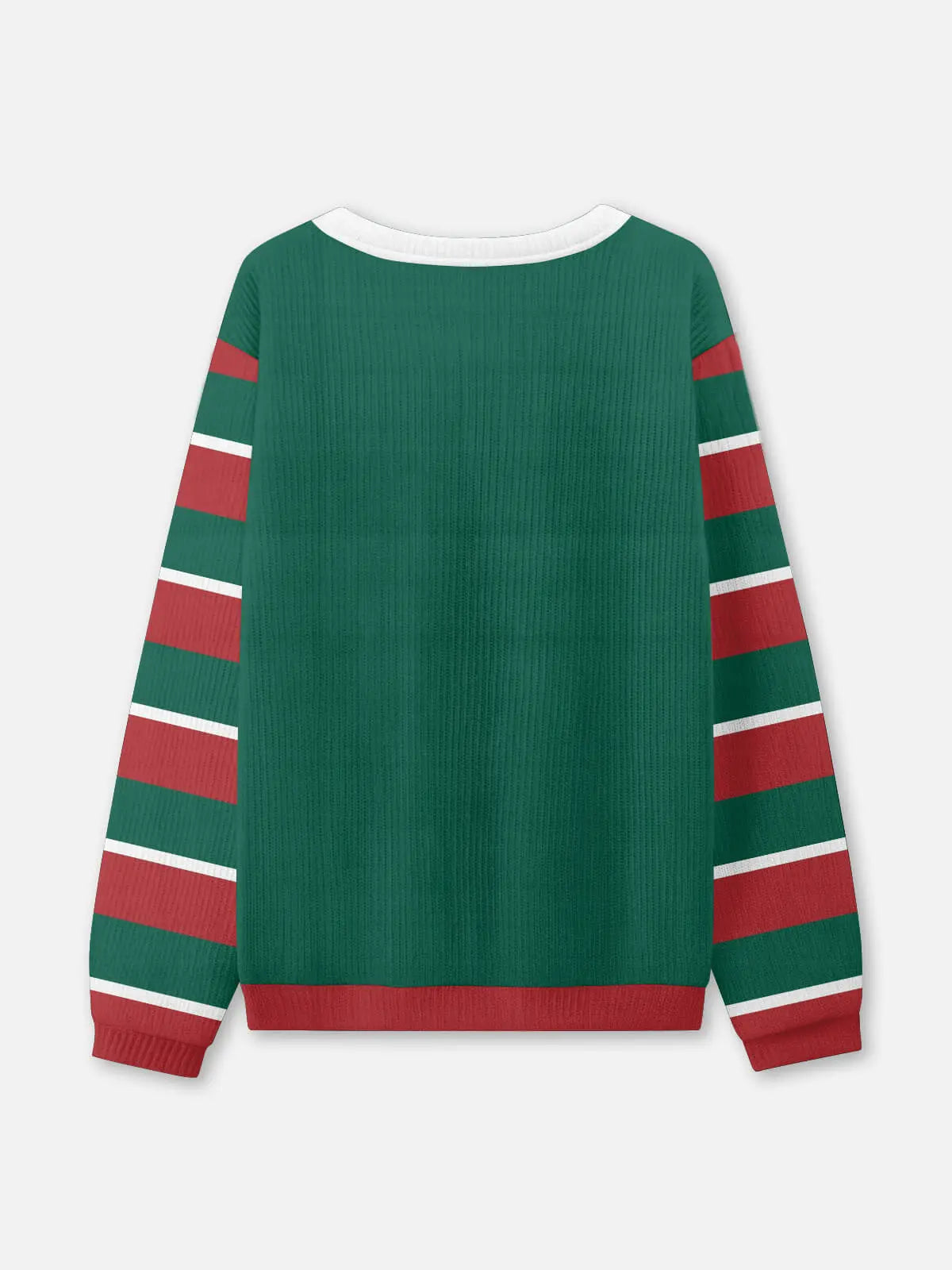Ugly Christmas Sweater Santa Belly Illusion in Green to Size 6XL
