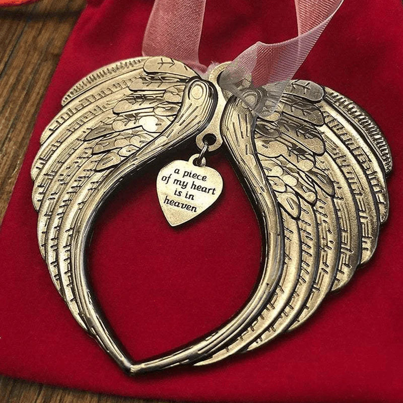 Christmas Ornaments Memorial Bell with Angel Wings in Four Styles