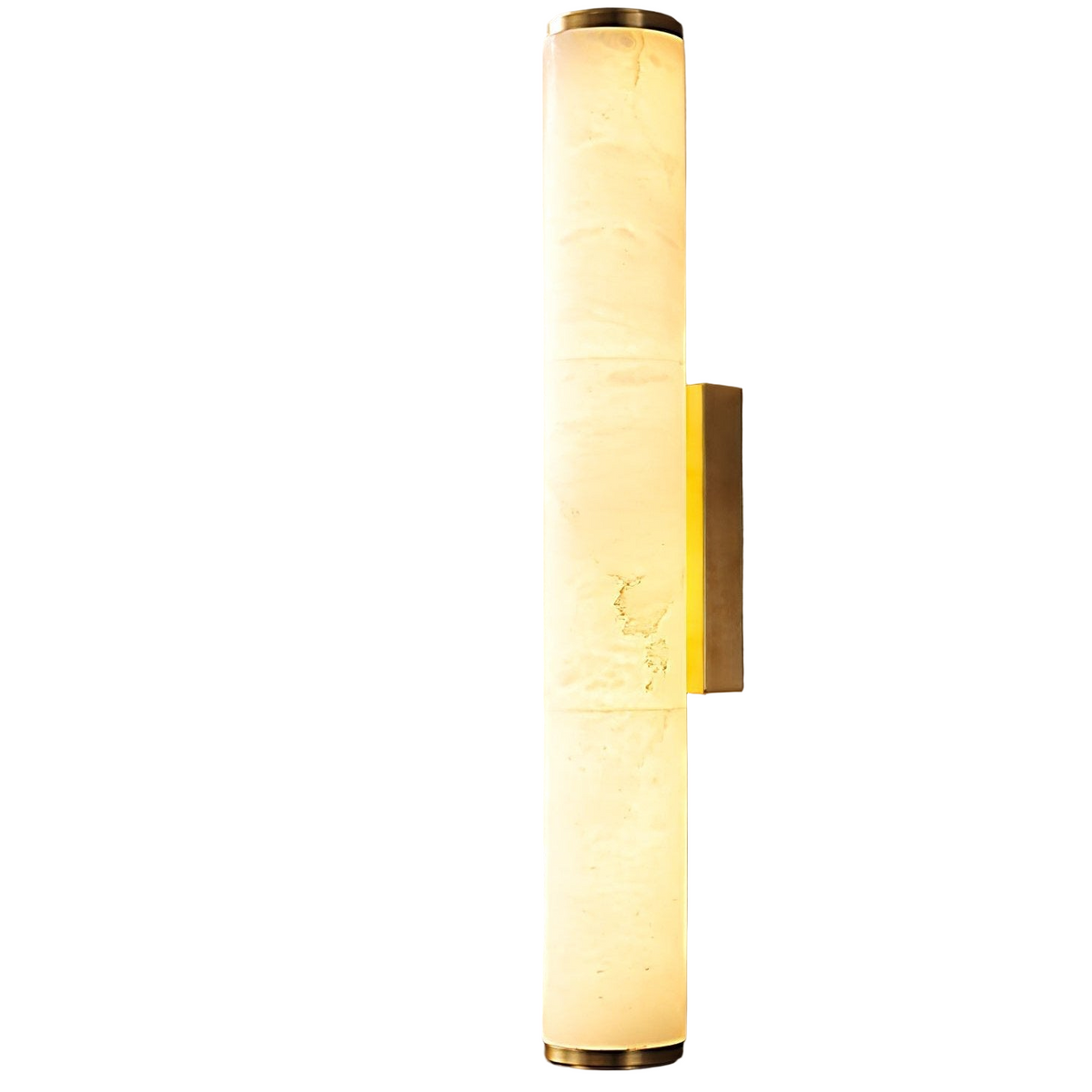 Office Lamp Marble Effect Wall Light LED with Copper Detail for a Minimalist Study Desk