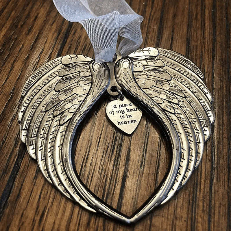 Christmas Ornaments Memorial Bell with Angel Wings in Four Styles