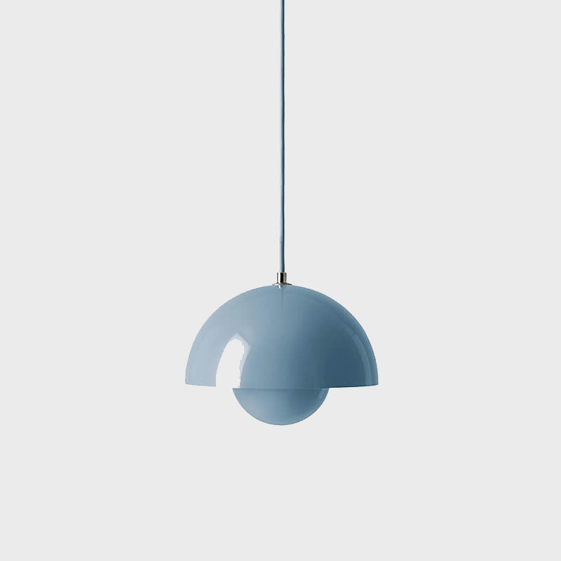 Nordic Dome Pendant Ceiling Lights with Warm or White Option in Six Colours