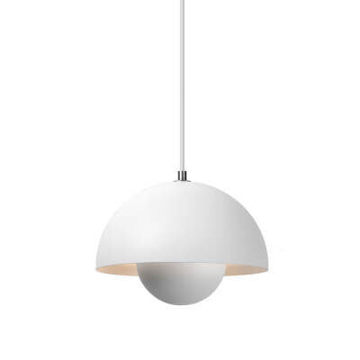 Nordic Dome Pendant Ceiling Lights with Warm or White Option in Six Colours