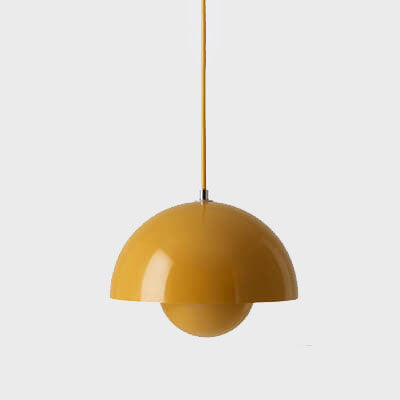 Nordic Dome Pendant Ceiling Lights with Warm or White Option in Six Colours