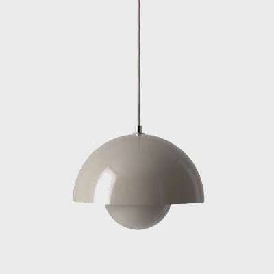 Nordic Dome Pendant Ceiling Lights with Warm or White Option in Six Colours