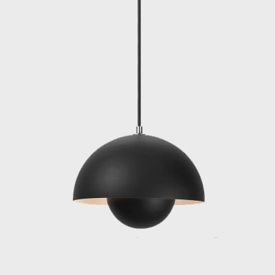 Nordic Dome Pendant Ceiling Lights with Warm or White Option in Six Colours