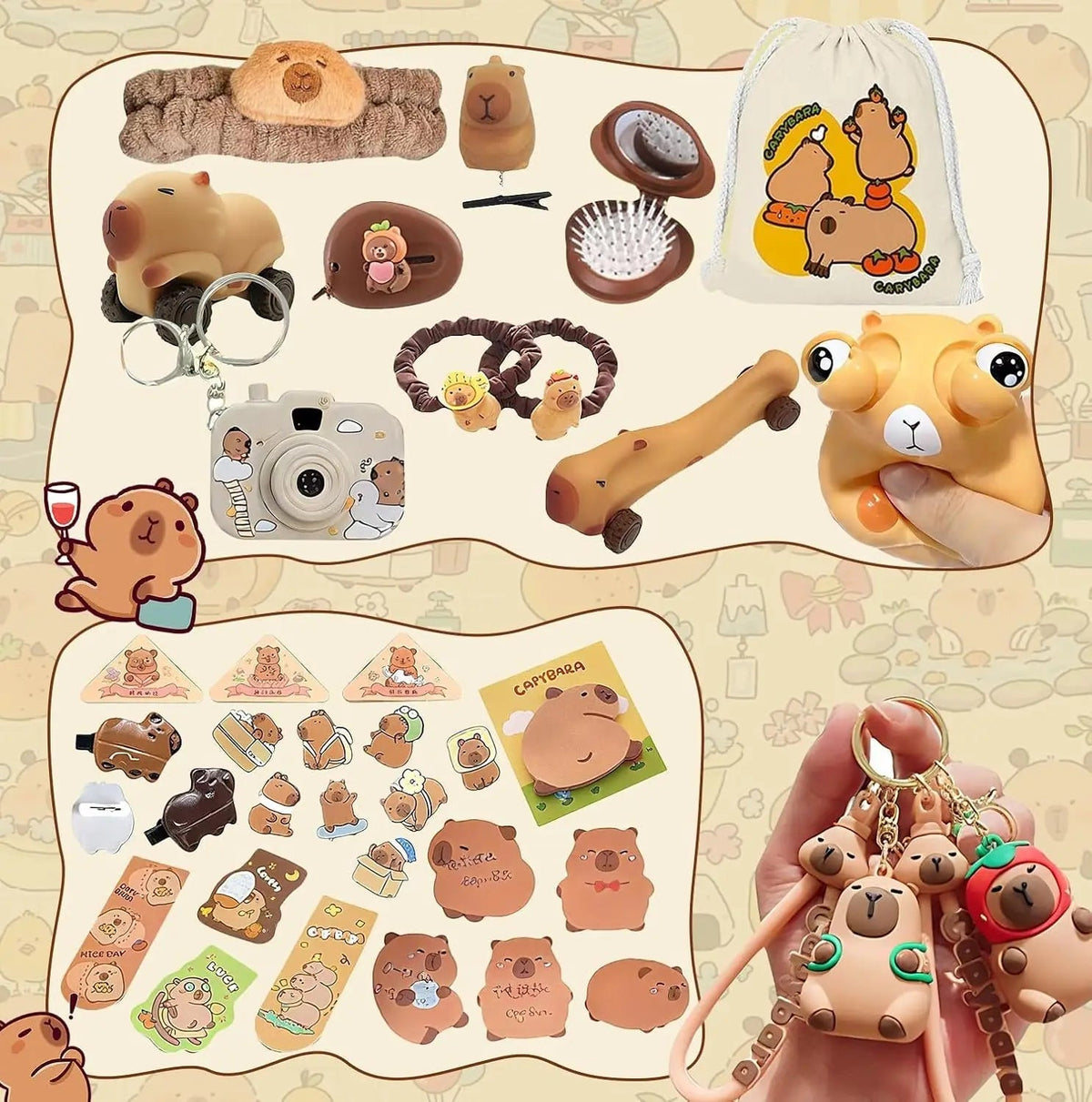 Advent Calendar Kids Capybara with a Surprise Each Morning