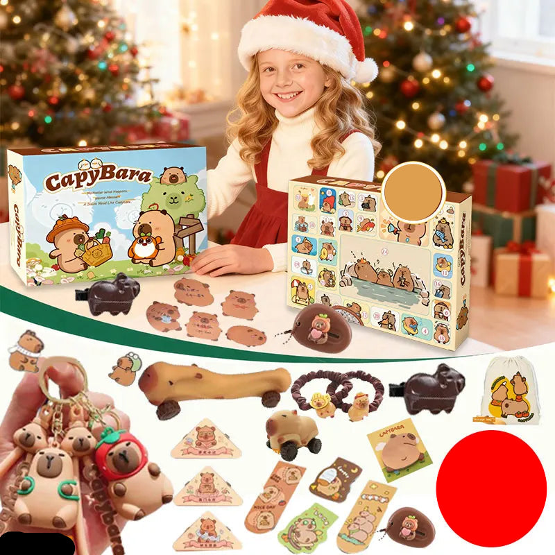 Advent Calendar Kids Capybara with a Surprise Each Morning