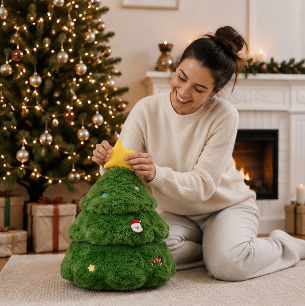 Christmas Decorations Plush Dolls in Five Characters to Cuddle