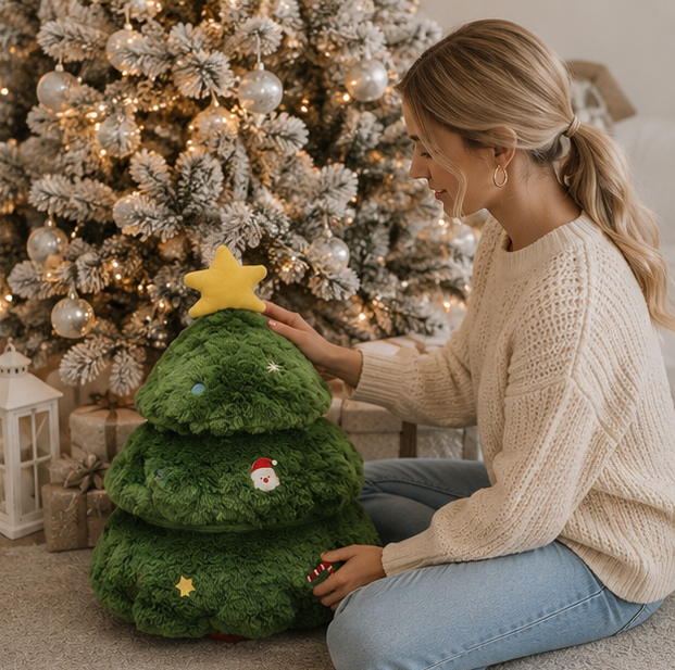 Christmas Decorations Plush Dolls in Five Characters to Cuddle