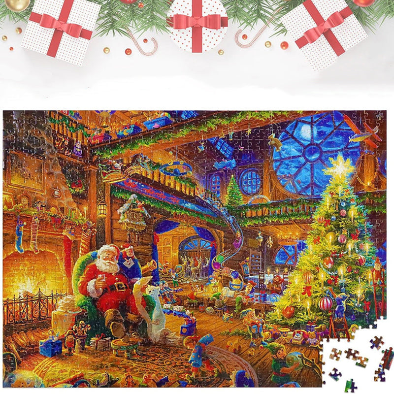 Advent Calendar Jigsaw in Daily Sections to a Finished Scene