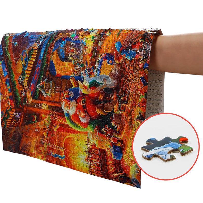Advent Calendar Jigsaw in Daily Sections to a Finished Scene