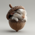 Christmas Decorations Plush Acorn Ornaments in Six Forest Animal Designs