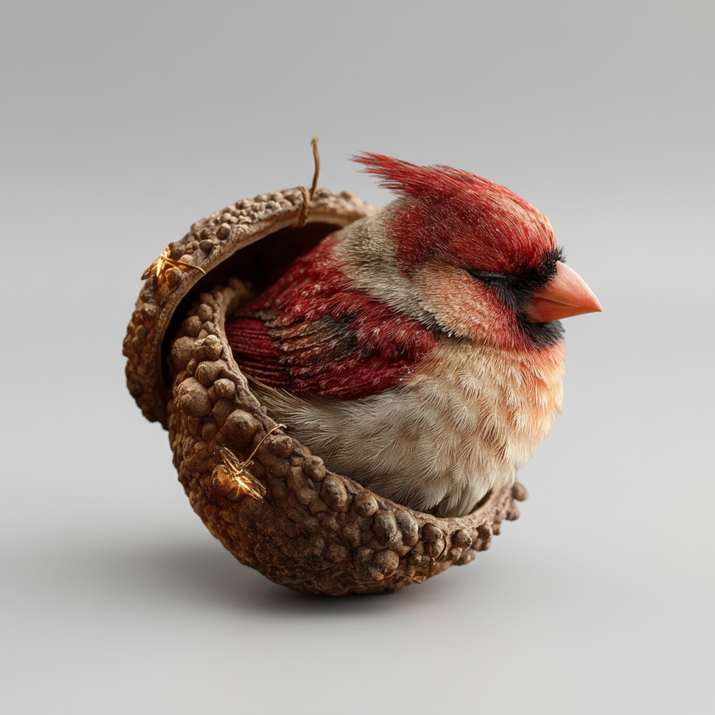 Christmas Decorations Plush Acorn Ornaments in Six Forest Animal Designs