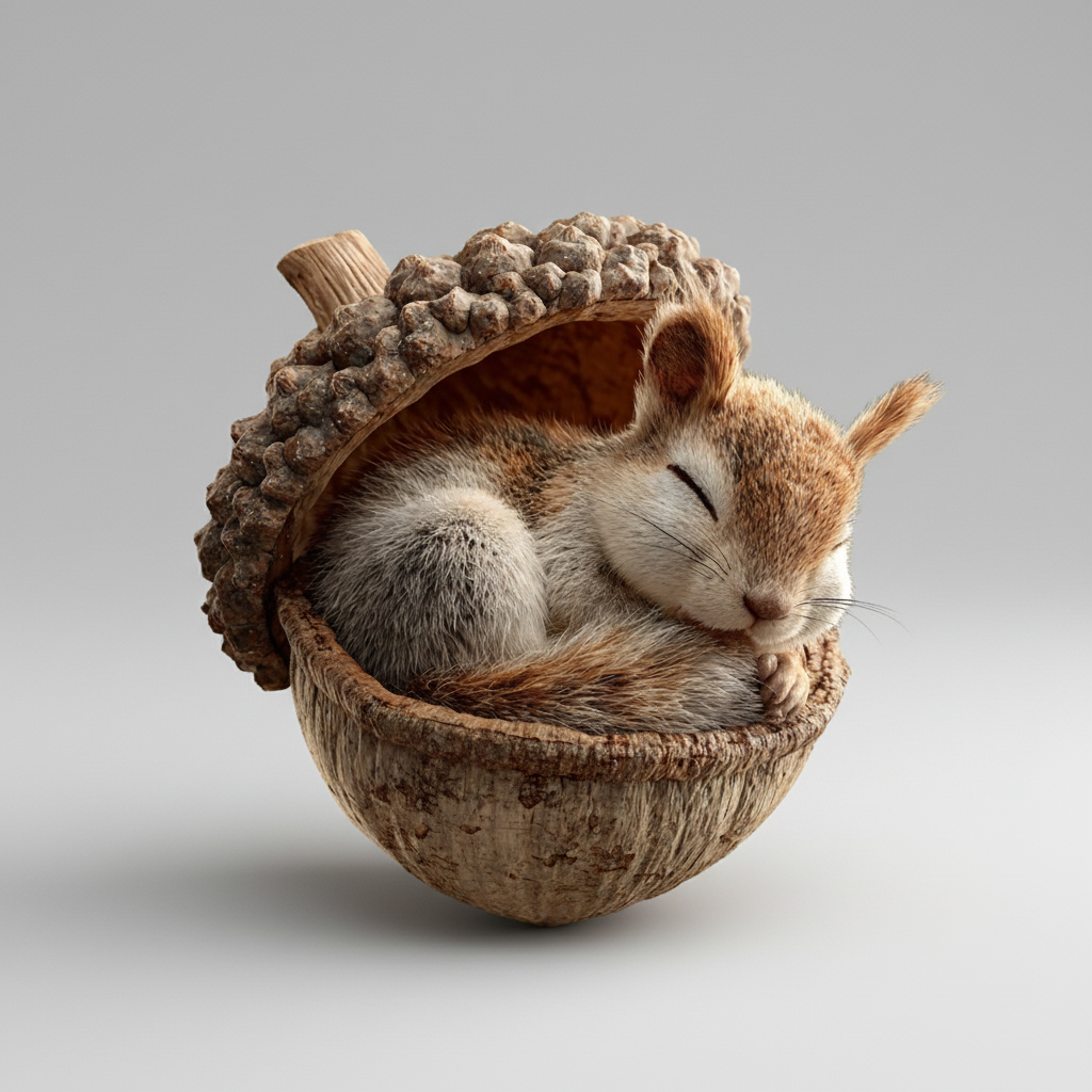 Christmas Decorations Plush Acorn Ornaments in Six Forest Animal Designs