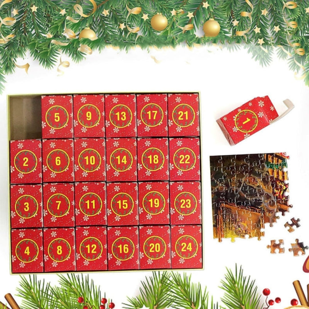 Advent Calendar Puzzle with 42 Pieces a Day and 1008 in Total