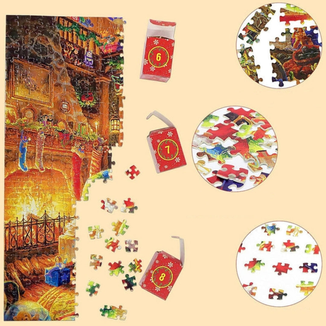 Advent Calendar Puzzle with 42 Pieces a Day and 1008 in Total