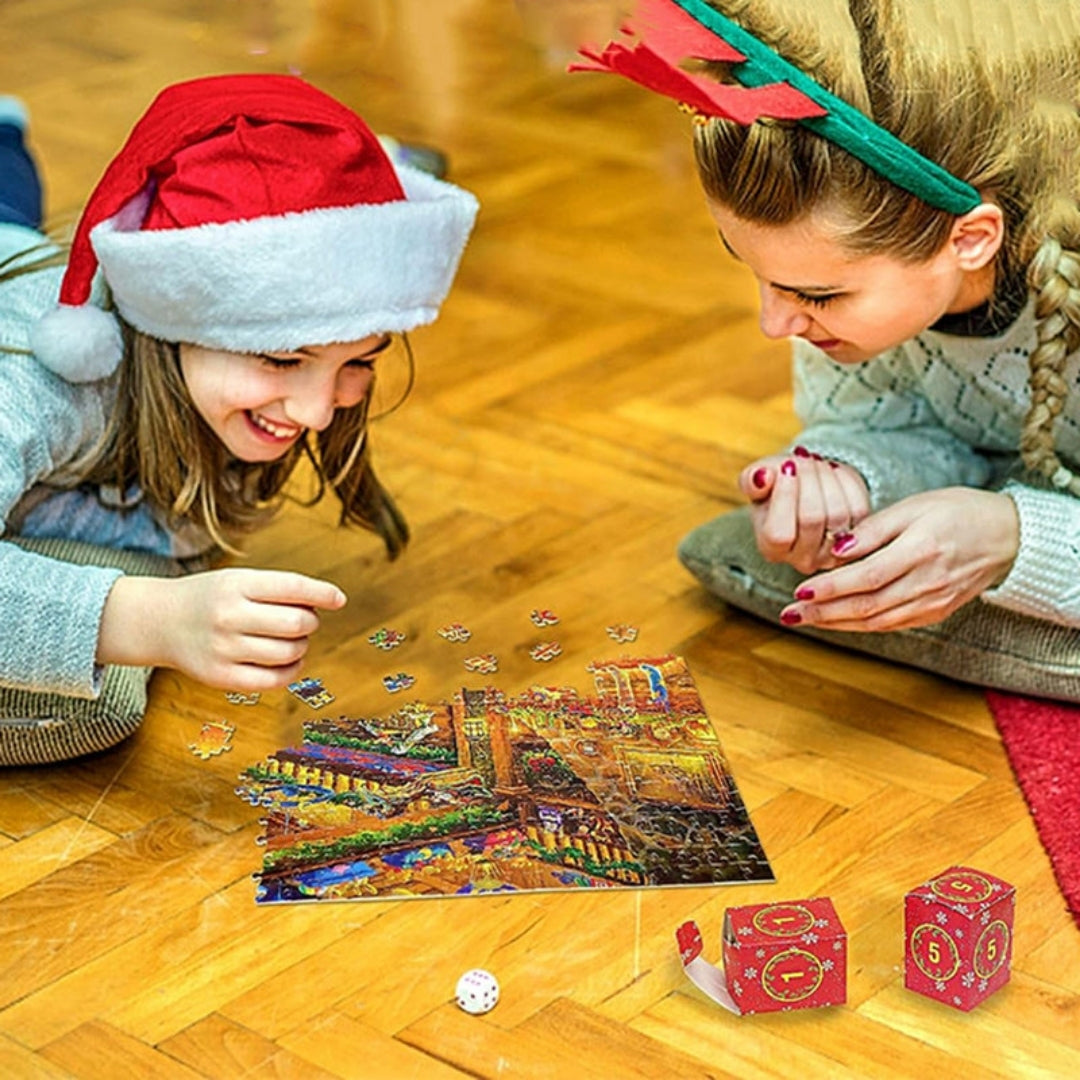 Advent Calendar Puzzle with 42 Pieces a Day and 1008 in Total