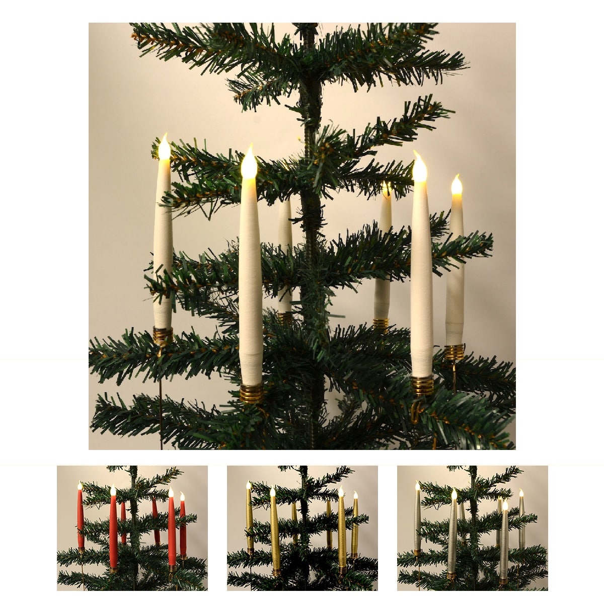 Christmas Lights Wireless Candle Set of 20 with a Remote and Clips