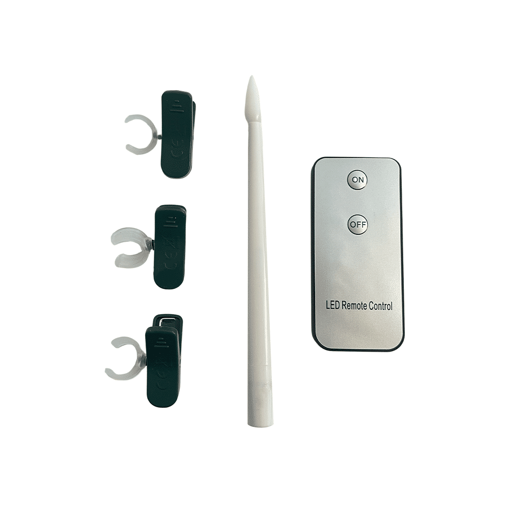 Christmas Lights Wireless Candle Set of 20 with a Remote and Clips