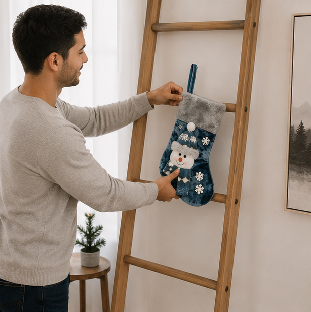 Christmas Decorations Gift Socks in Three Characters or a Trio
