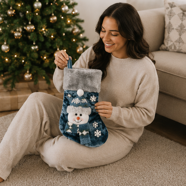 Christmas Decorations Gift Socks in Three Characters or a Trio
