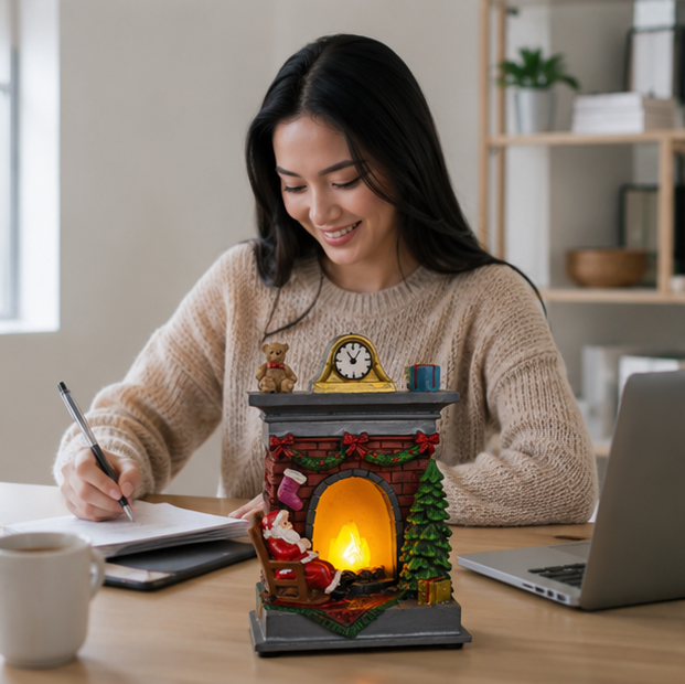 Christmas Lights Resin Figures that Glow in Three Designs
