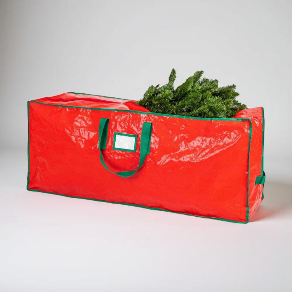 Christmas Tree Storage Bag Foldable Oxford Tote in Red or Green for 9 Foot Trees