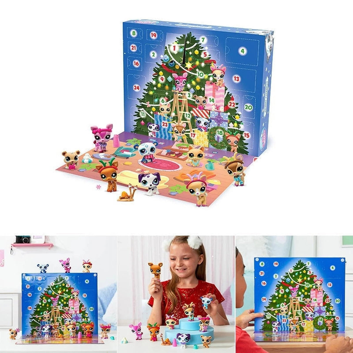 Advent Calendar Pet Shop with 24 Animal Figures to Build