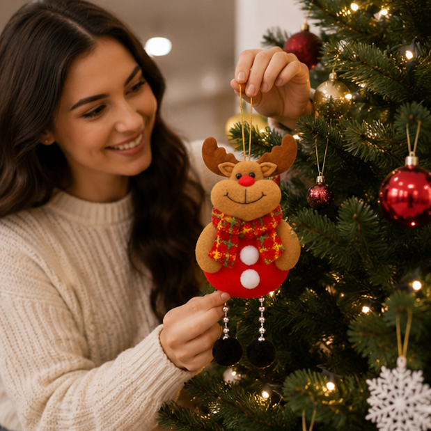 Christmas Decorations Plush Hugger with Bendable Arms Nine Designs