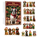Advent Calendar Dog Figurines in Festive Dress Across 24 Days
