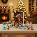 Advent Calendar Dragons with 24 Colourful Pendants
