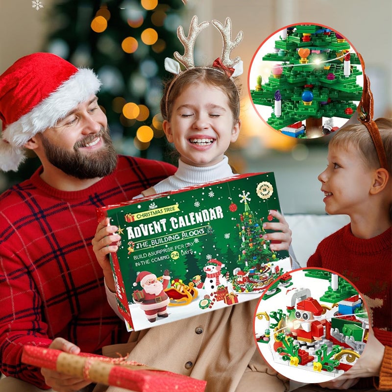 Advent Calendar Christmas Tree Shaped for Children Aged 3 to 6