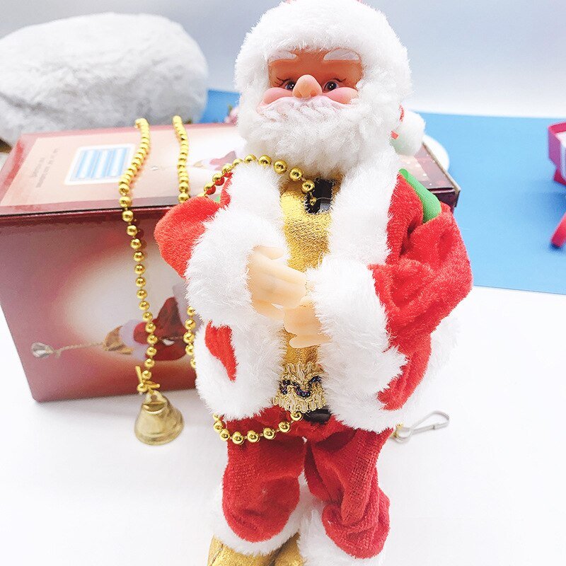 Electric Climbing Santa on a Cord with Music for a High Spot