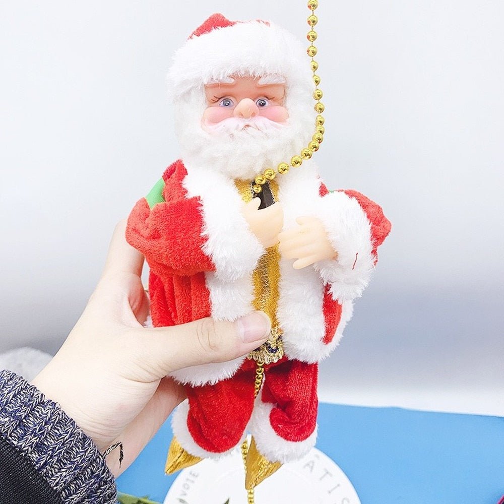 Electric Climbing Santa on a Cord with Music for a High Spot