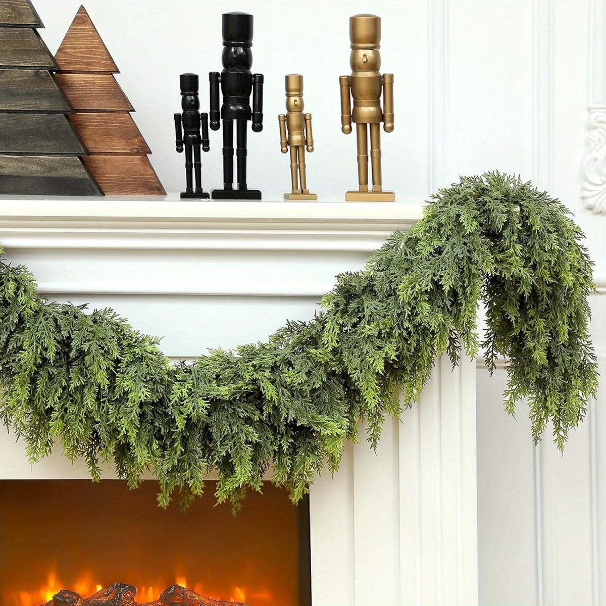 Christmas Wreath and Garland Cedar 180 cm in Four Densities