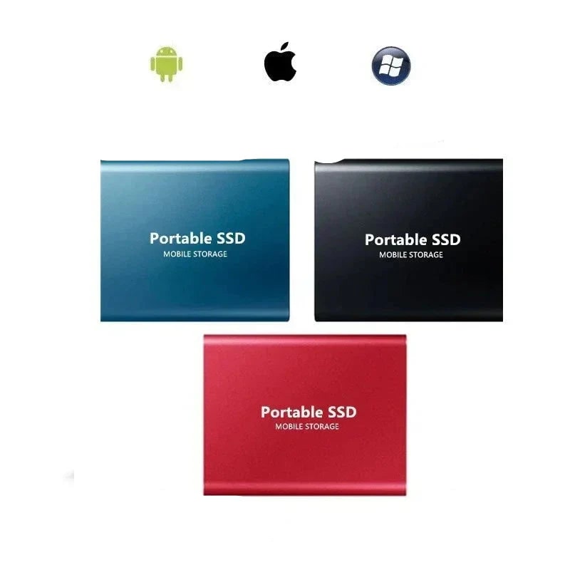 External Solid State Drive Portable SSD with Compact Aluminium Case and USB-C